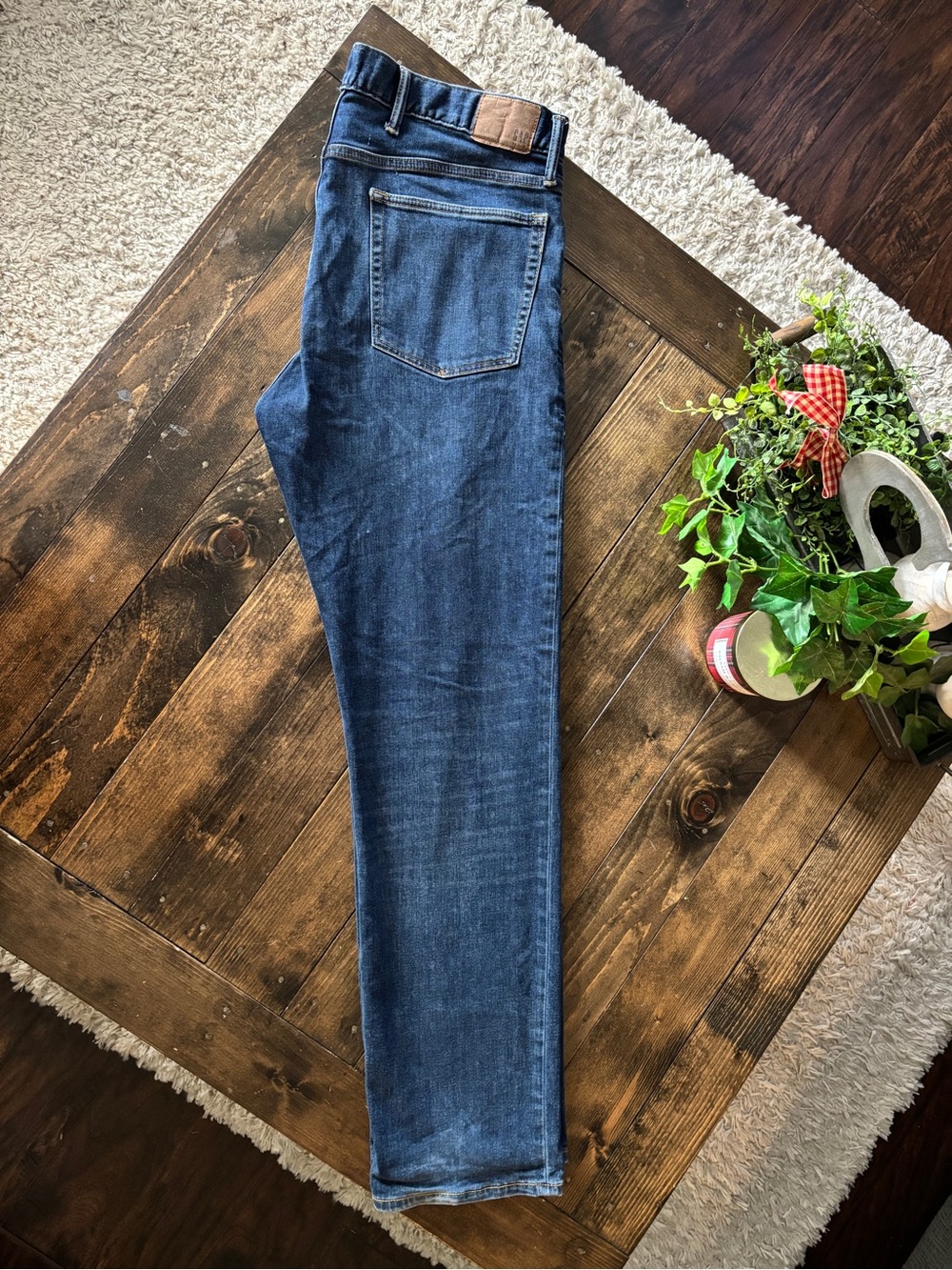GAP Men's Slim Straight Dark Blue Denim Jeans